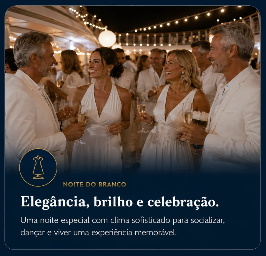 Noite do Branco com pessoas elegantes vestidas de branco em celebração premium